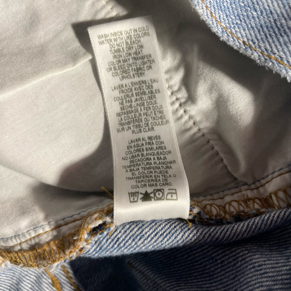 Frame Denim Jeans Le Original Cropped Patchwork Boyfriend Size 32 US size 14 - Picture 13 of 16